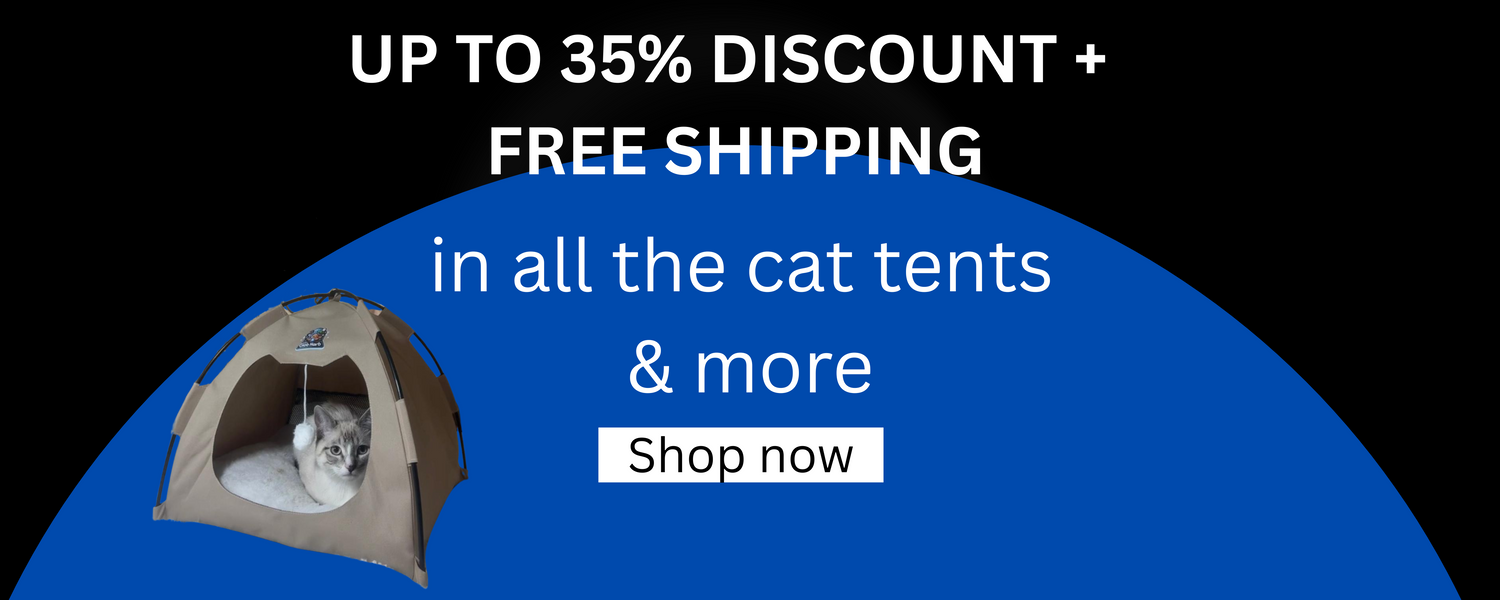 35% OFF CAT TENTS + FREE SHIPPING