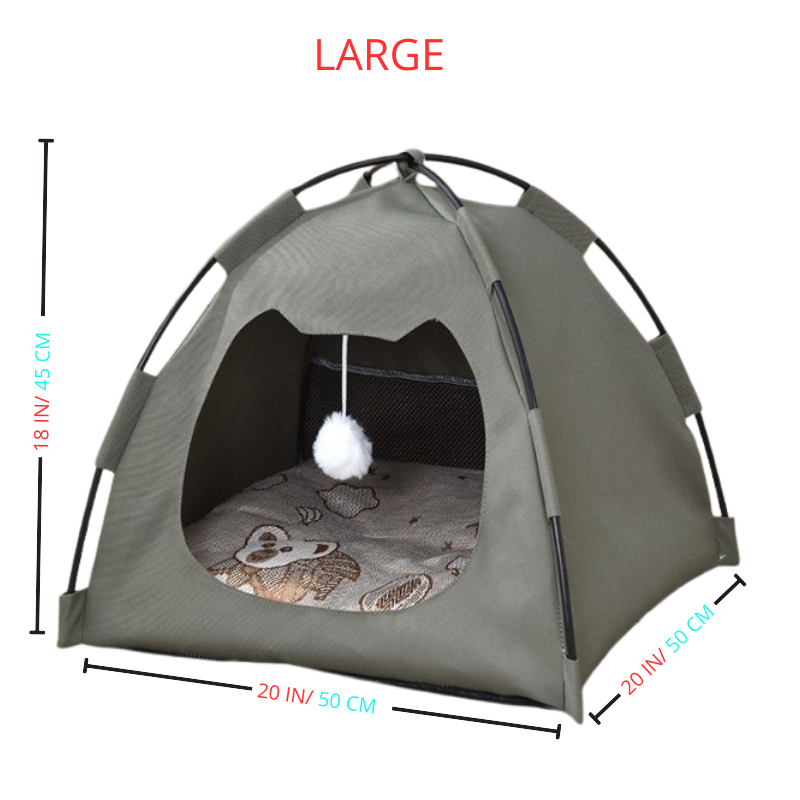 Globharb Portable Cat Tent-Cat Tent Bed-Cat Cubby-Tiny Tent- Cat Tent Bed-Cat Tent House-Tent For Cats- Doll Tent-Tent Cat Bed-Pet Tent Bed- Miniature Tent- Mini Tent For Pets- Cat House Tent- Kitty Dome- Indoor Cat Tent- Mini Tents- Display Tent